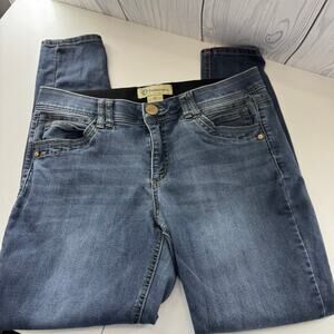 Democracy Jeans Womens 10 Blue Skinny Ab Technology Med Wash Stretch Denim